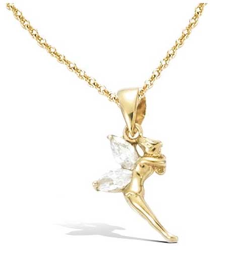 Collier plaqué or fée oxydes – C403X917