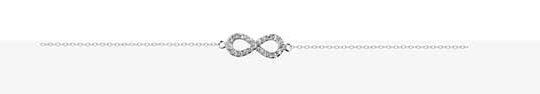 Bracelet argent rhodié infini oxydes – C50520R