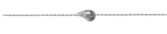 Bracelet argent rhodié goutte – C50534R