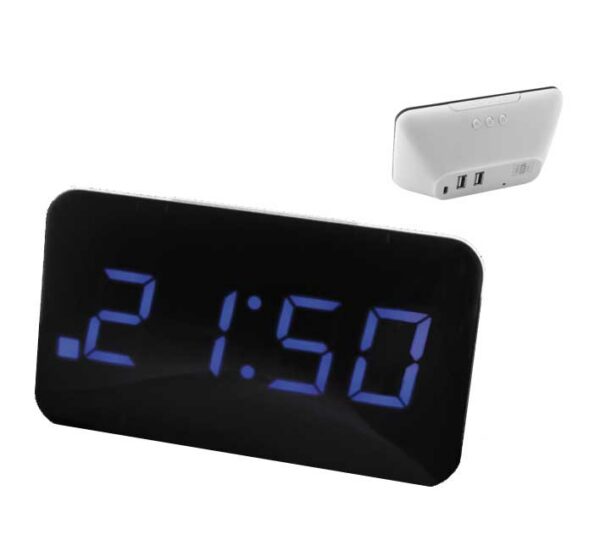 Réveil diodes bleues – OJ924B