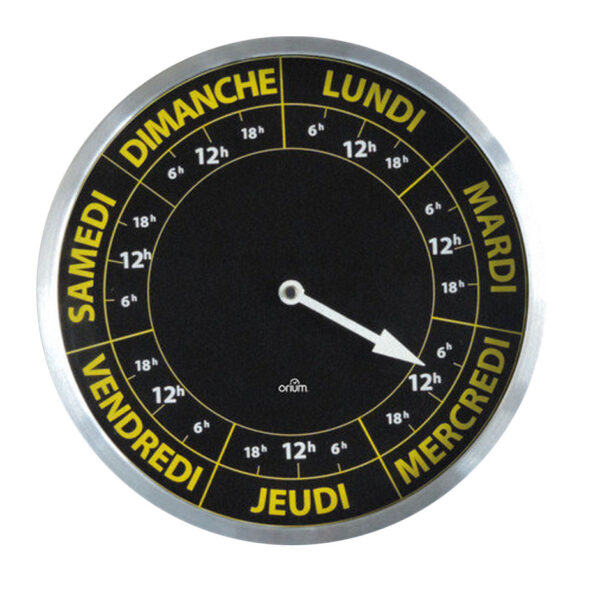 Pendule avec affichage des 7 jours de la semaine – OO1108