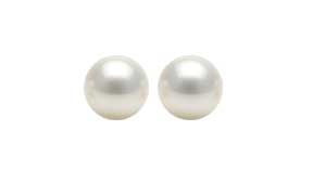 BO laiton Rhodié Perles d'imitation blanche