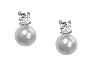 BO argent rhodié perles et oxydes