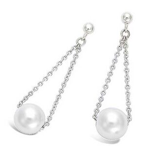 BO ARGENT RHOD AVEC PERLE IMIT