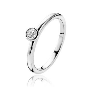 Bague argent rhodié
