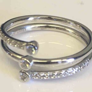 Bague argent rhodié