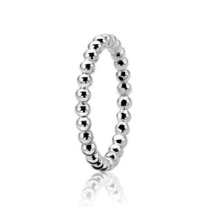 Bague argent rhodié
