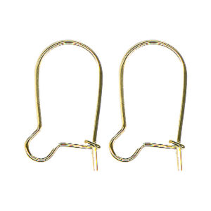 Paire de Crochets Oreilles Plaqué Or